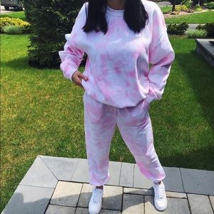 Tie dye track suit